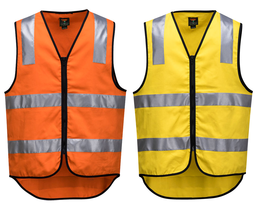 ELEVEN Workwear Day/Night Hi-Vis 3M™ 'Hoop' Taped Reversible Vest